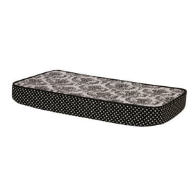 Bacati Dots//pin Stripes Black//White 10 Pc Crib Set with 2 Crib Sheets Bumper Pad not Included